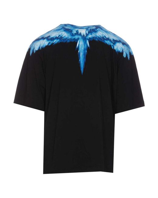 Marcelo Burlon Black Colordust Wings T-shirt for men