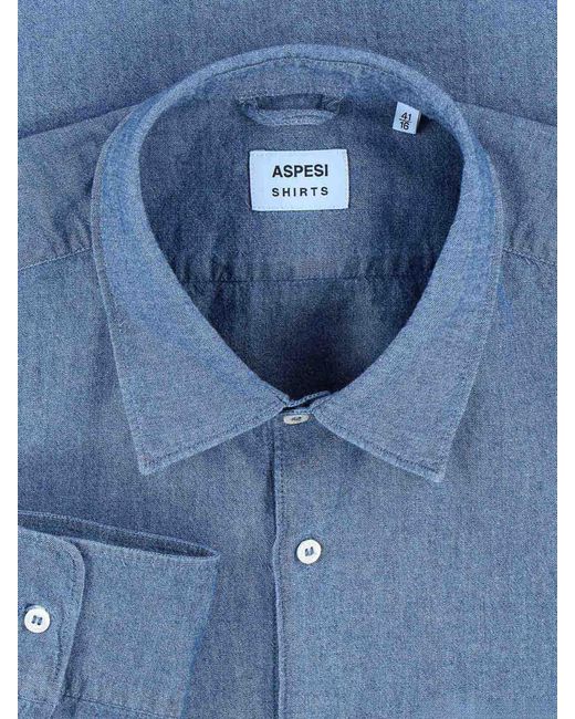 Aspesi Blue Classic Shirt for men