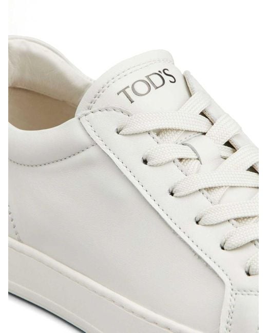 Tod's White Leather Sneakers for men