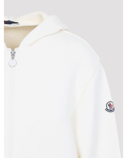 Moncler White Zip Up Jacket