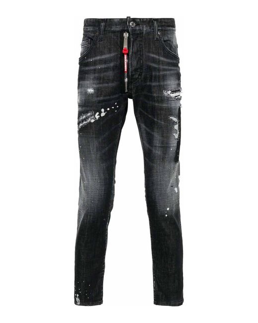DSquared² Black Skinny Jeans for men