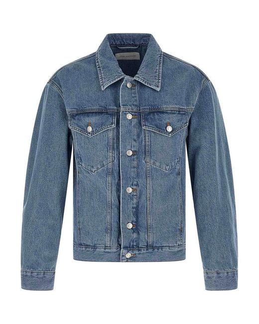 Dries Van Noten Blue Vuskin Den Jacket for men