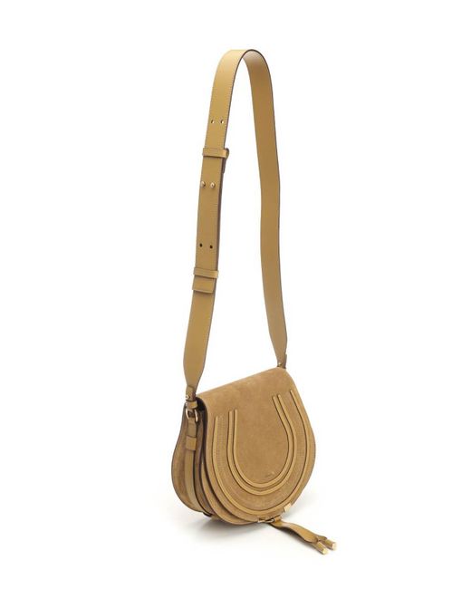 Chloé White Saddle Marcie Bag