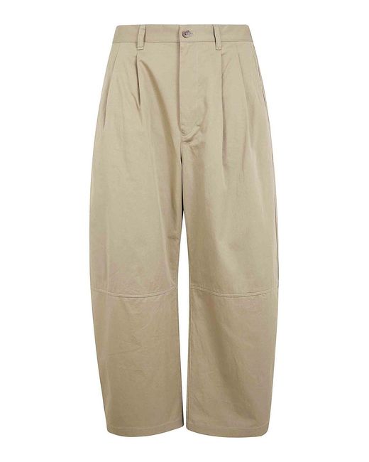 Comme Des Garcons Hommes Plus Natural Light Cotton Double Pinces Trousers for men