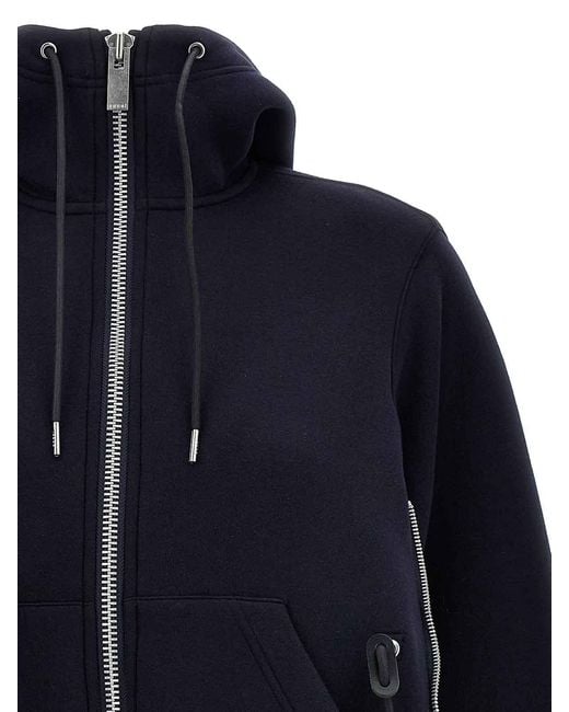 Sacai Blue Sponge Hoodie