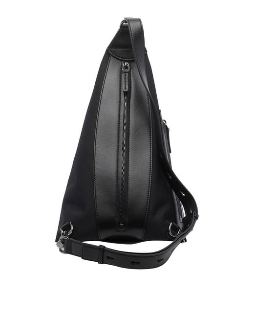 Tod's Black Tech One Shoulder Backpack for men