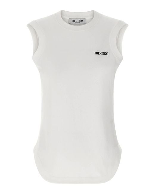 The Attico White Reese Top