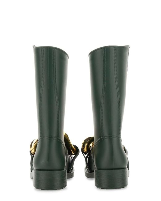 J.W. Anderson Green High Boot Chain
