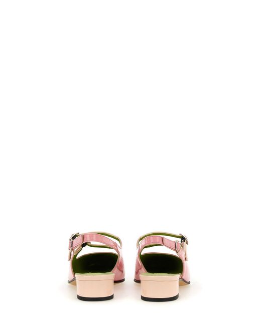 CAREL PARIS Pink Abricot Court Shoes