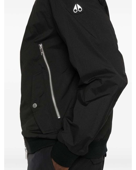 Moose Knuckles Black Puffer Jacket for men