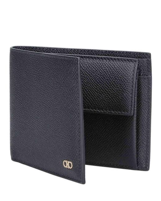 Ferragamo Gray Bi-Fold Wallet for men