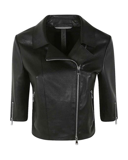 The Jackie Leathers Black Coco Leather Jacket
