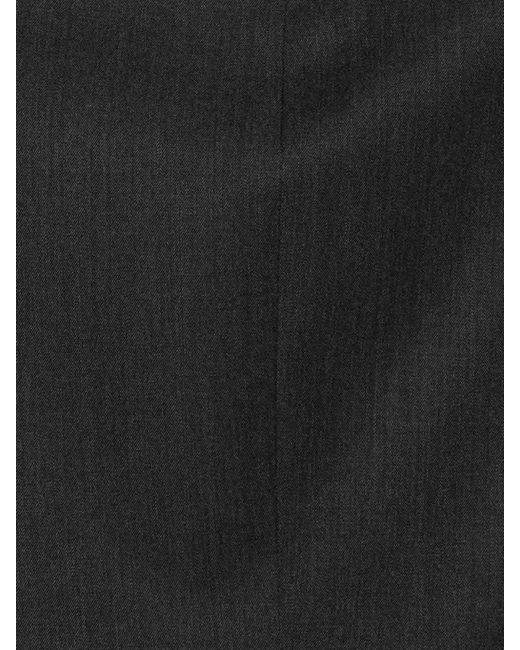 Maison Margiela Black Anthracite Virgin Wool Jacket With Button