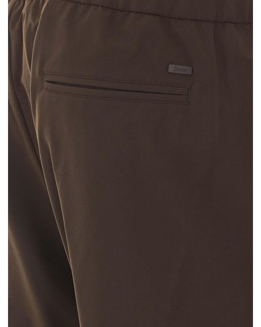 Herno Brown Pants for men