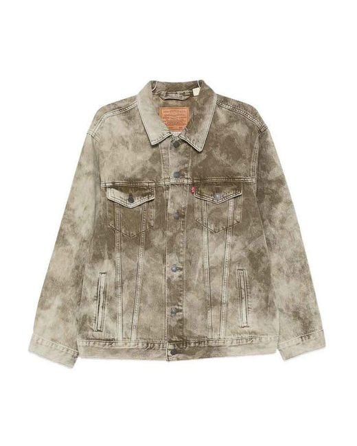 Levi's Natural And Jacket With Logo Patch for men