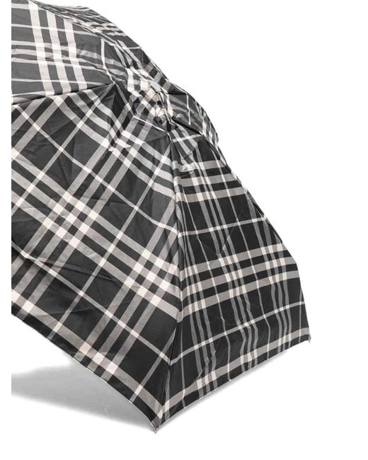 Burberry Black Check Umbrella