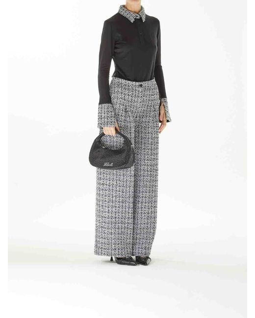 Karl Lagerfeld Blue K/Evening Signature Small Hobo