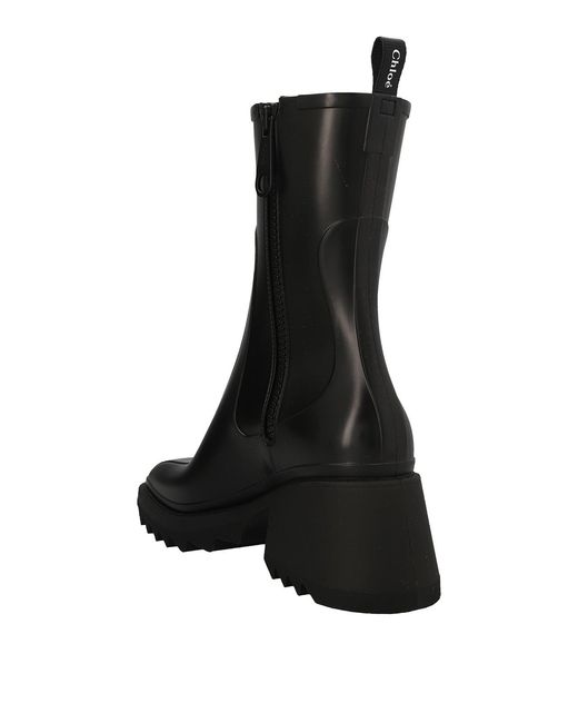 Chloé Black Betty Rain Boots