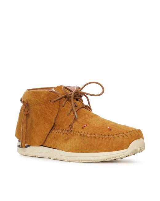 Visvim Brown Fbt Lhamo-Folk Suede Shoes for men