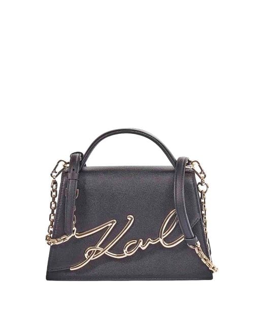 Karl Lagerfeld Blue K/Signature 20 Medium Crossbody