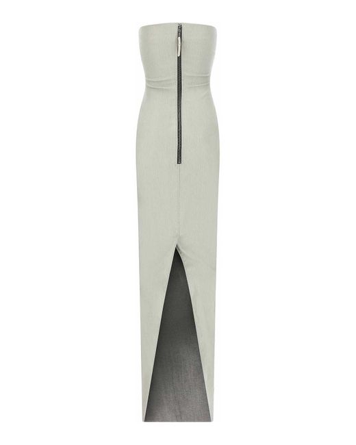 Rick Owens White Prong Gown Dress