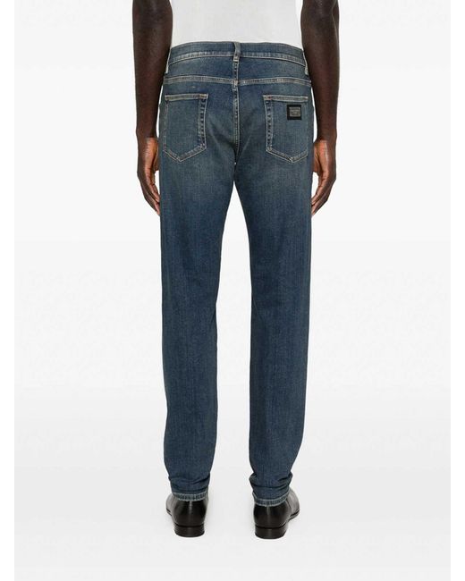 Dolce & Gabbana Blue Pants for men