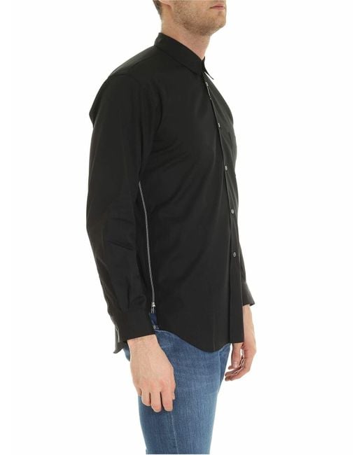 Comme des Garçons Black Side Zip Shirt for men