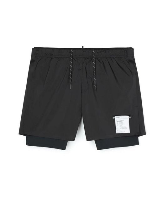 Satisfy Black Techsilk 8 Shorts for men
