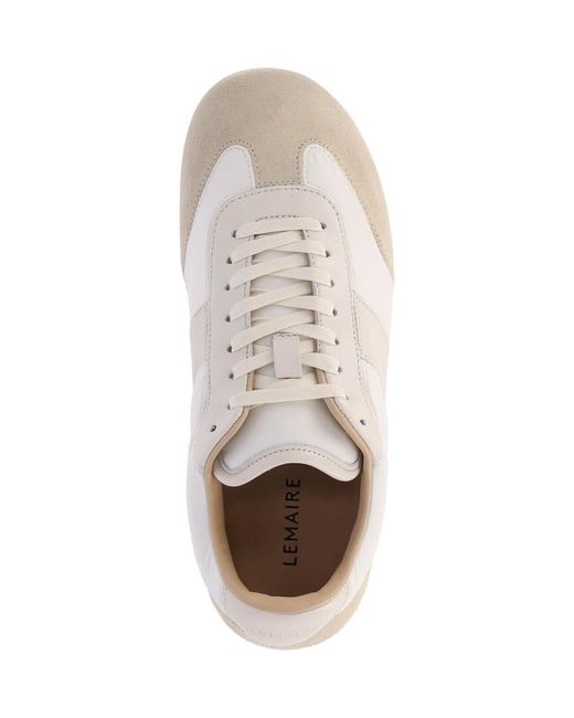 Lemaire White Soft Runner Sneakers