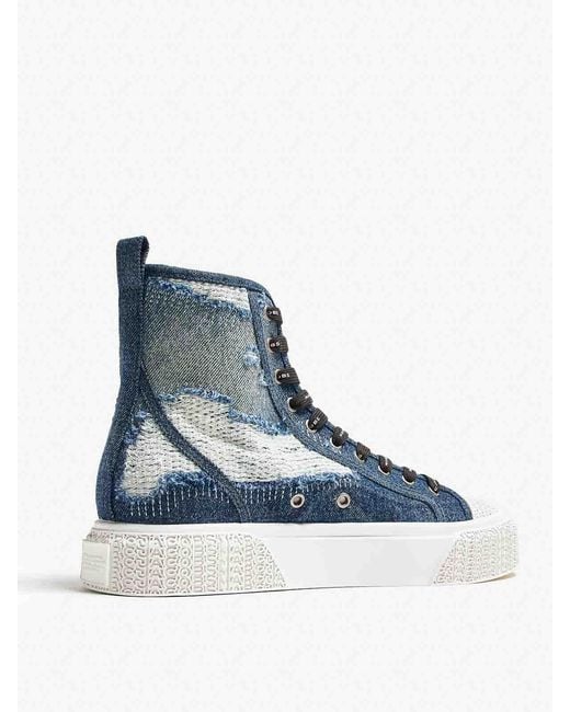 Marc Jacobs Blue The High Top Sneakers
