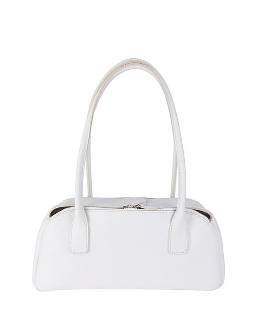 Courreges White Strip Leather Bag