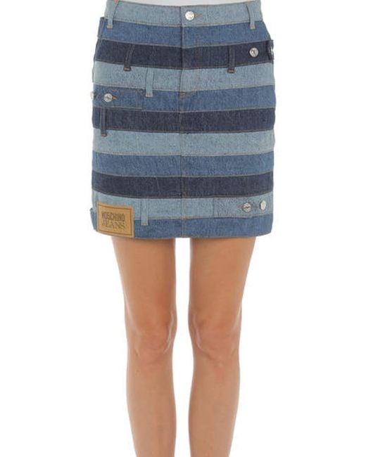 Moschino Blue Denim Skirts
