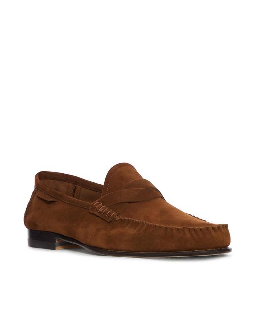 Tom Ford Brown Ripley Suede Loafer With Braided Band for men