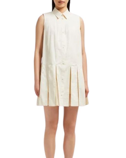 Moncler White Shirt Dress