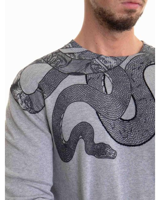 Just Cavalli Gray Sweater for men