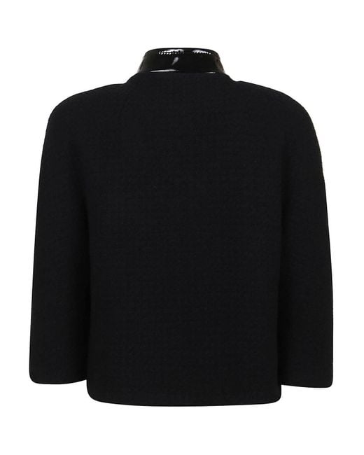 Moschino Black Jacket With Straps