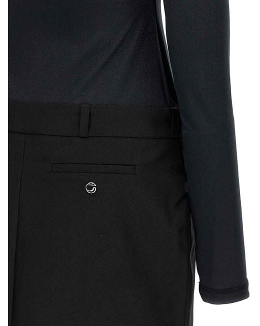 Coperni Black Hybrid Dress