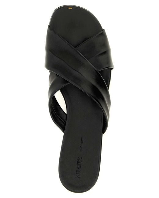 Khaite Black Liria Sandals