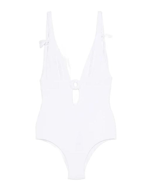 Fisico White Ring Swim Suit