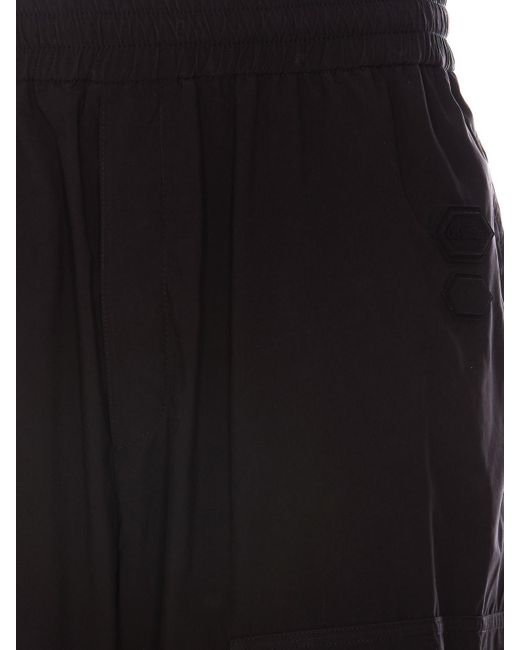 Off-White c/o Virgil Abloh Black Front Logo Patch Trousers for men