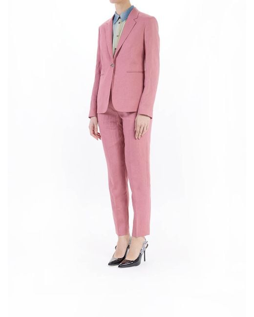 Paul Smith Pink Complete Linen Jacket