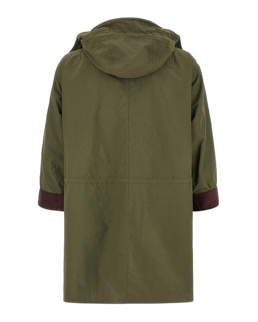 Barbour Green Waterproof Parka Paul Smith Loves for men