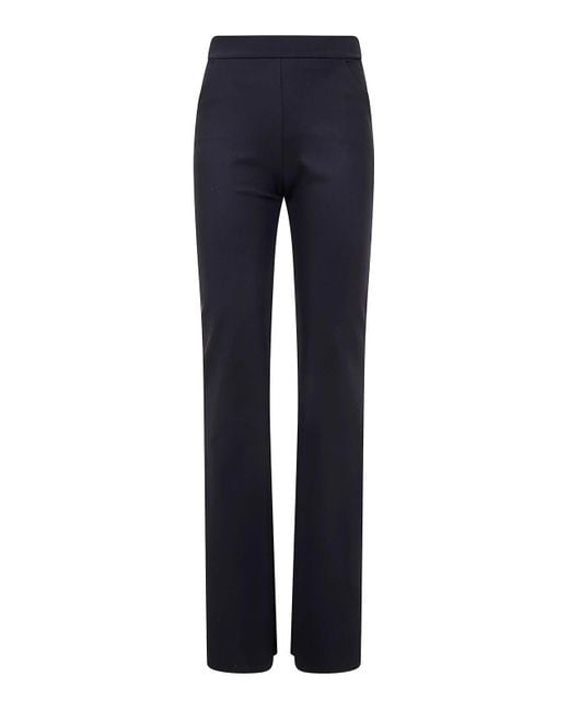 La Petite Robe Di Chiara Boni Blue Venusette Jersey Trousers