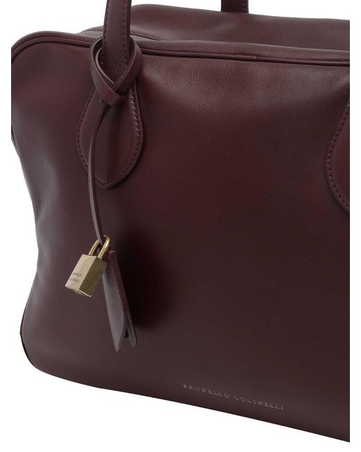 Brunello Cucinelli Purple Handbag
