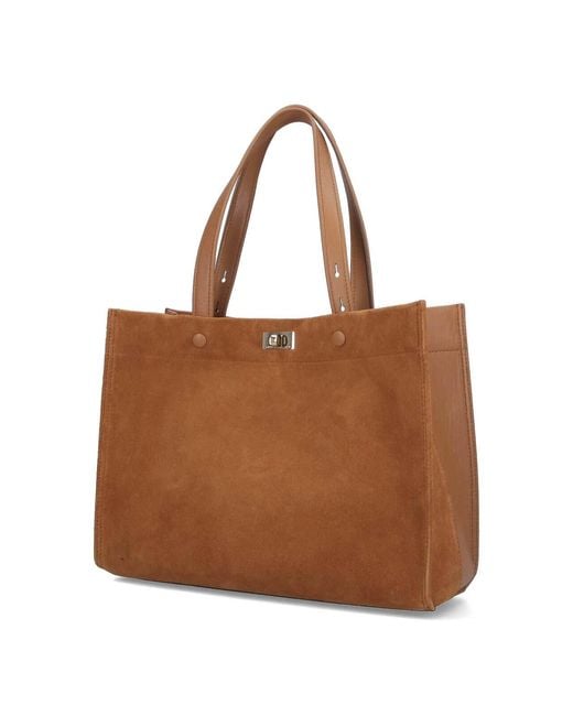 Anya Hindmarch Brown Small Tote Bag