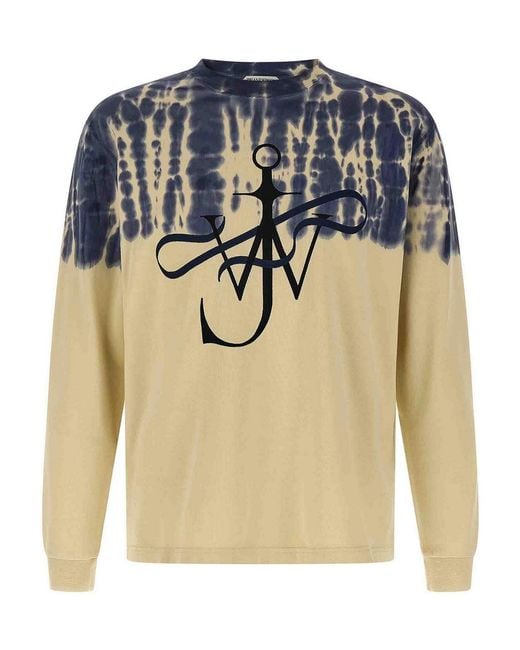 J.W. Anderson Blue Tie-Dye T-Shirt for men