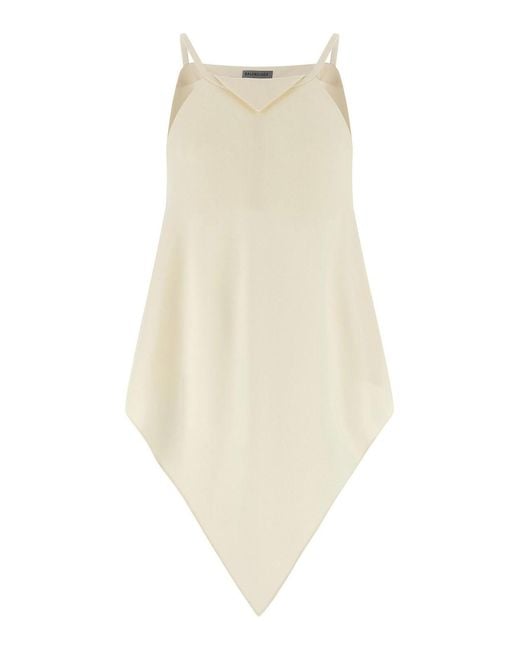 Balenciaga White A Sciarpa Top