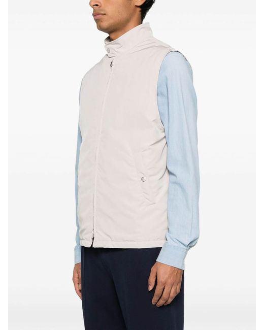 Brunello Cucinelli Pink Gilet Impermeabile for men
