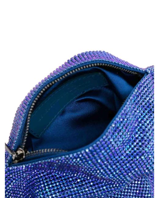 Benedetta Bruzziches Blue Ursolina Crystal-embellished Clutch Bag