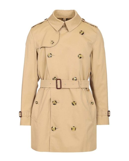 Burberry Natural "The Kensington" Short Trench for men